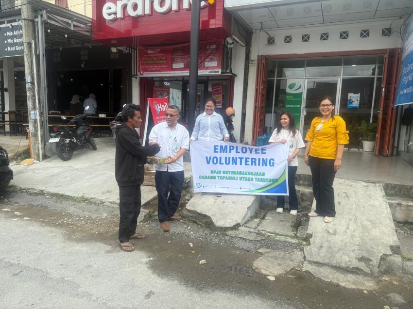 Pererat Kebersamaan dengan Warga, BPJS Ketenagakerjaan Taput Gelar Aksi Sosial