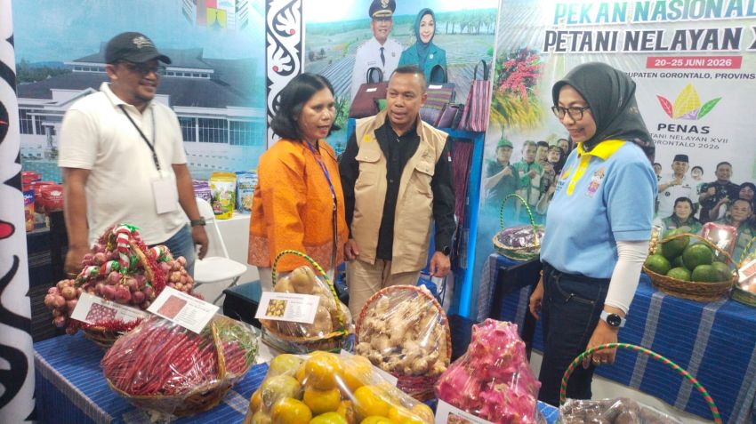 Kepala BPPSDMP Kementerian Pertanian Kunjungi Stand Kabupaten Simalungun