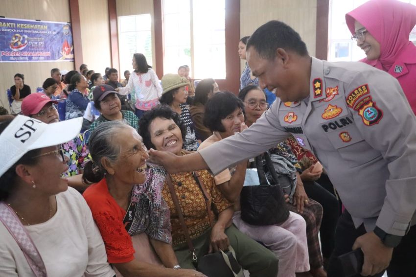 Sambut HUT ke-80 Bhayangkara, Polres Simalungun Gelar Bakti Sosial dan Kesehatan