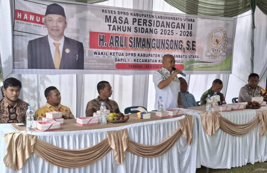 H Arli Simangunsong Reses di Desa Perkebunan Londut