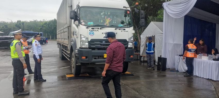 Operasi ODOL di Tol Medan-Tebingtinggi, Satlantas Sergai Jaring 30 Kendaraan Pelanggar