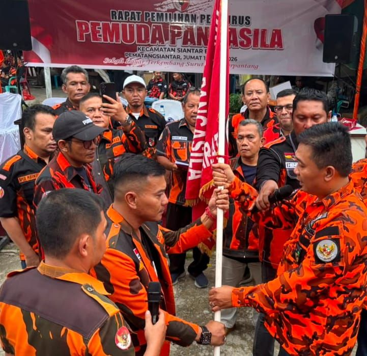 Aklamasi, Andika Prayogi Sinaga Kembali Pimpin PP Siantar Barat