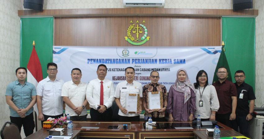Kejari Gunungsitoli Gandeng BPJS Ketenagakerjaan, Perkuat Perlindungan Pekerja
