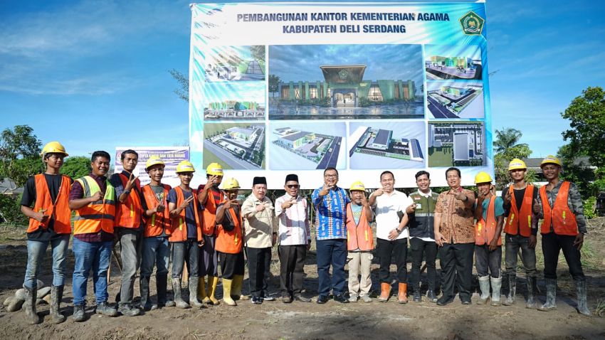 Pembangunan Kantor Kemenag Tandai Penguatan Kawasan Perkantoran Terpadu Deliserdang