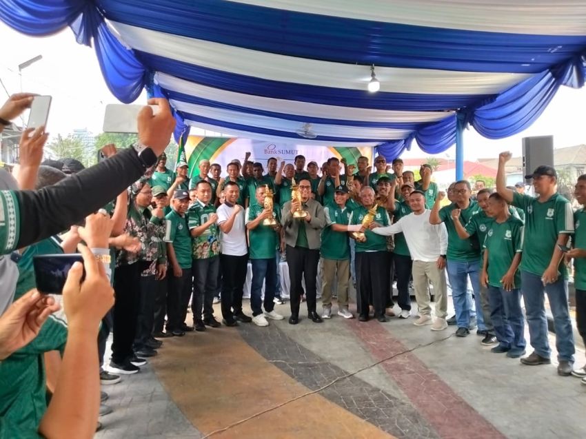 Pengukuhan Pengurus Mantan PSMS 2026-2030, Rico Waas: Nama Legenda akan Diabadikan di Stadion Teladan