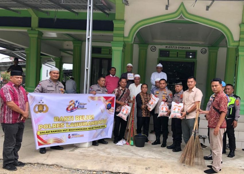 Kapolsek Na IX-X Kurvey di Masjid Syuhada