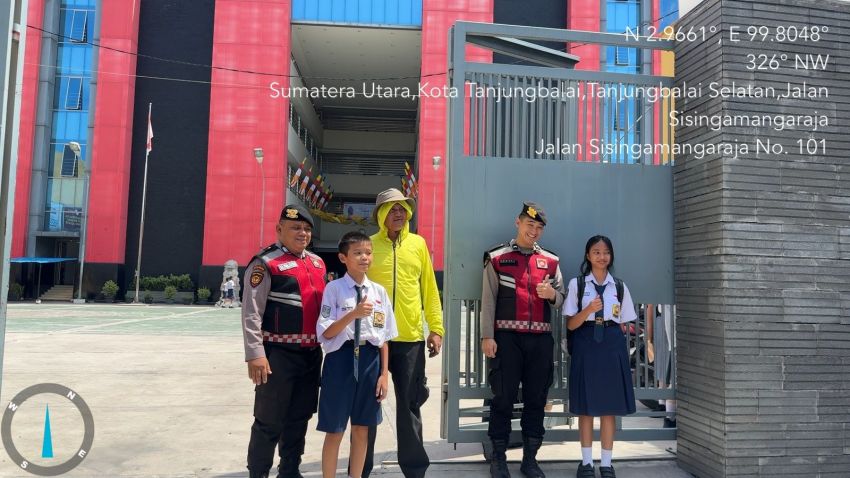 Cegah Tawuran dan Bullying, Sat Samapta Polres Tanjungbalai Sambangi Pelajar