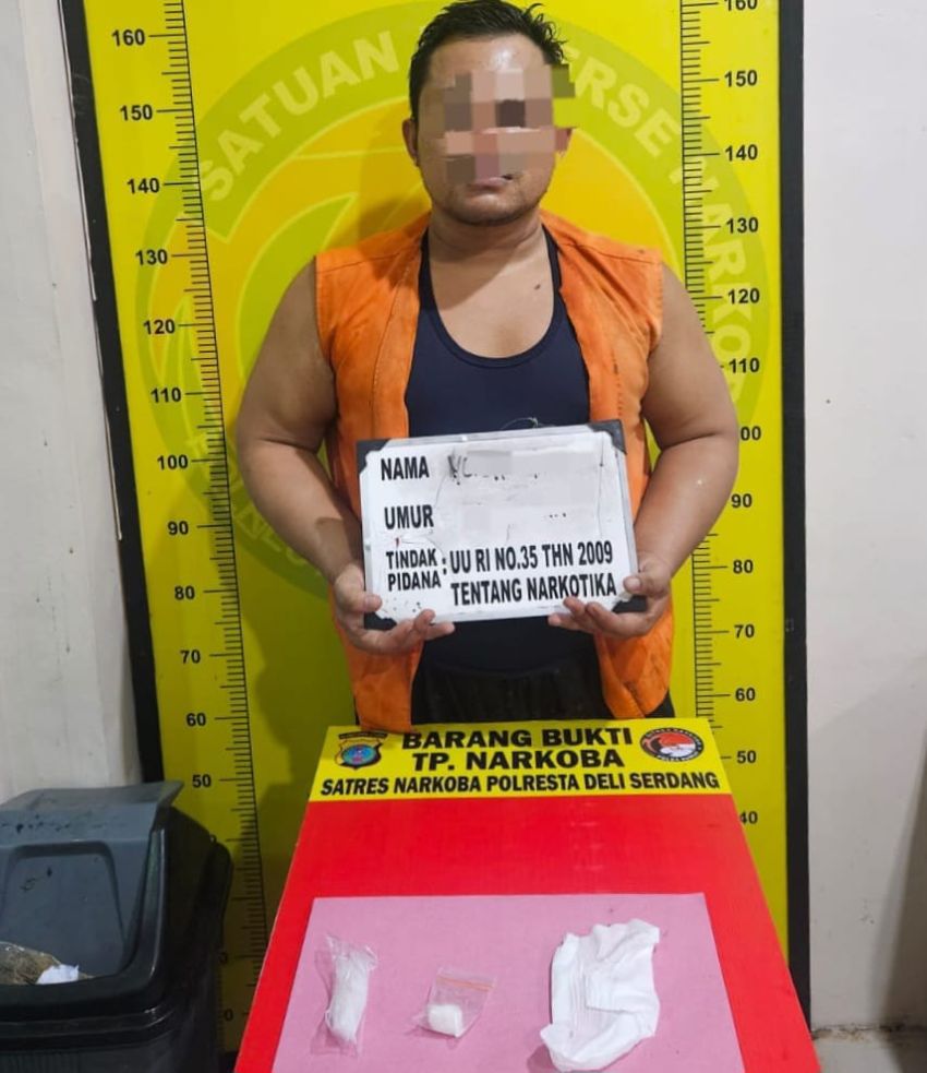 Pengedar Sabu di Biru-biru Ditangkap, Polisi Sita 5,79 Gram Narkotika