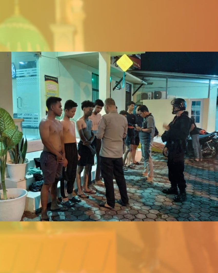 Brimob Sumut Amankan 18 Pemuda dan 12 Sepeda Motor saat Balap Liar