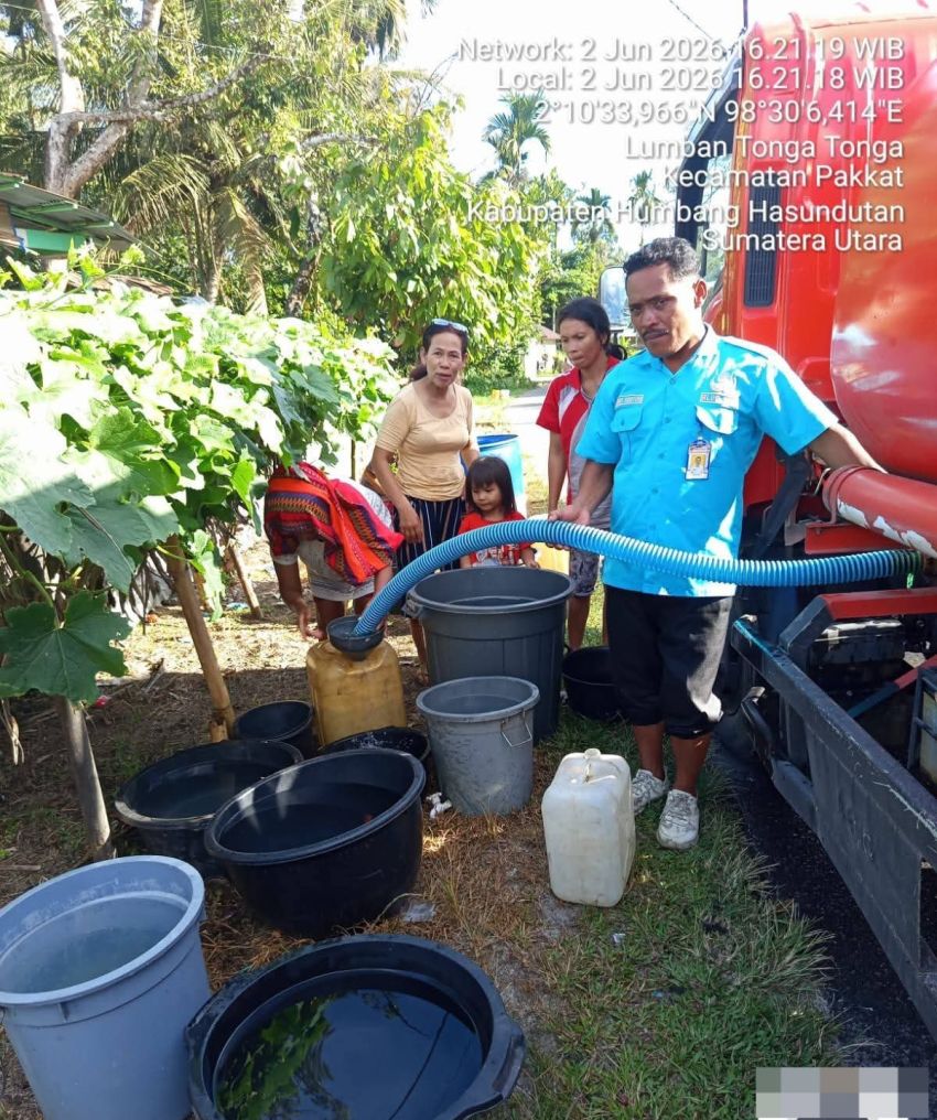 UPT SPAM Humbahas Pastikan Pasokan Air Bersih untuk Warga Pakkat