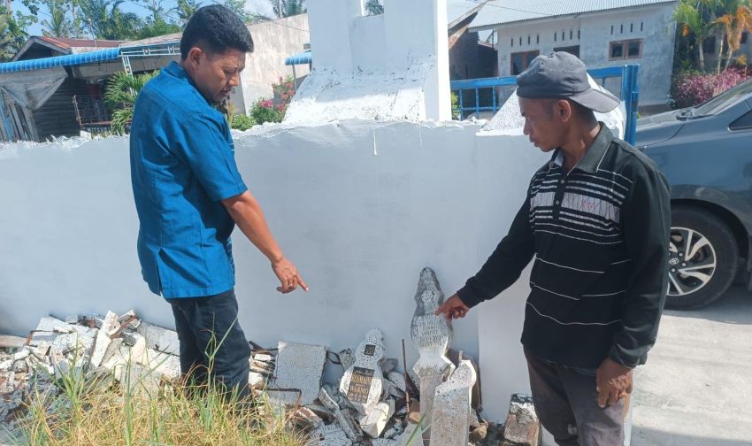 Tiga Makam di TPU Sialang Buah Dirusak, Polisi Selidiki Terduga Pelaku