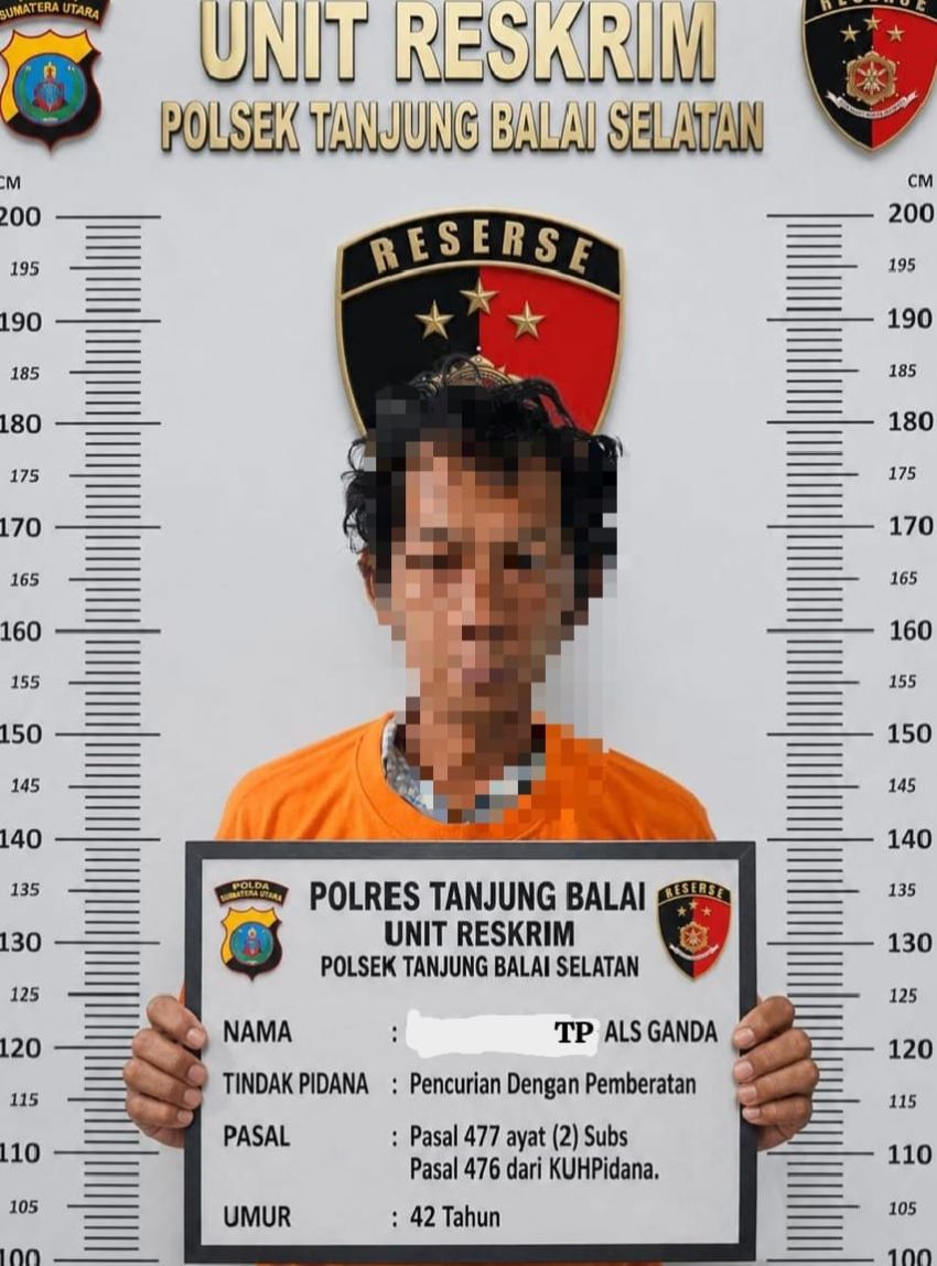 Polsek TBS Ringkus Pembobol Rumah Kosong di Tanjungbalai