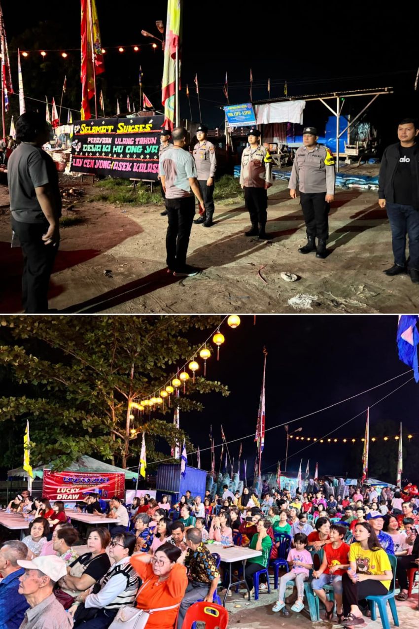 Polres Tanjungbalai Amankan Perayaan HUT Dewa Ki Hu Ong Ya di Vihara Ki Ong Keng