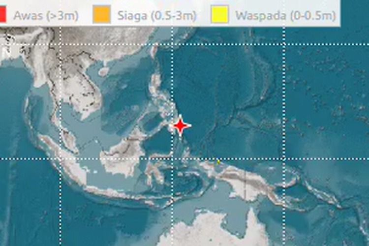 Sulawesi Utara Kembali Diguncang Gempa Bumi 7,7 Magnitudo, BMKG:Peringatan Dini Tsunami