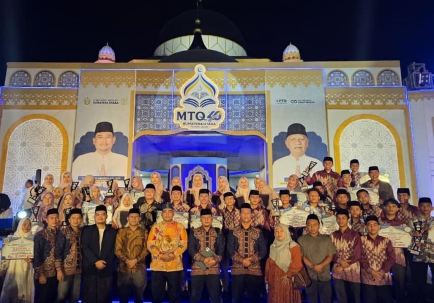 MTQ Sumut 2026 Ditutup, Kafilah Labura Masuk 10 Besar