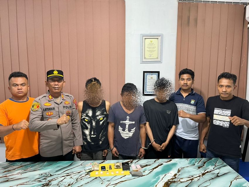 Polsek Talawi Ringkus Terduga Pengedar Sabu dan Ganja Bersama Dua Pembeli