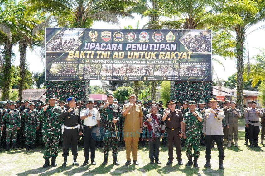 Dandim 0210 TU Tutup Karya Bakti TNI AD di Daerah Toba