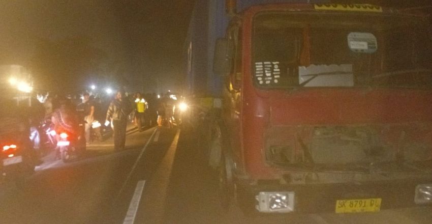 Remaja Tewas Tabrak Truk Parkir di Sergai