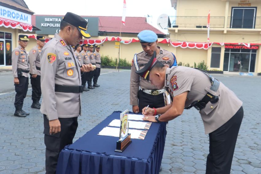 Kapolres Tanjungbalai Pimpin Sertijab Kasat Reskrim Polres Tanjungbalai