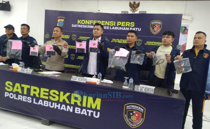 Polres Labuhanbatu Tangkap 4 Peledak Bom Molotov di Barber Shop Rantauprapat, Satu Buron