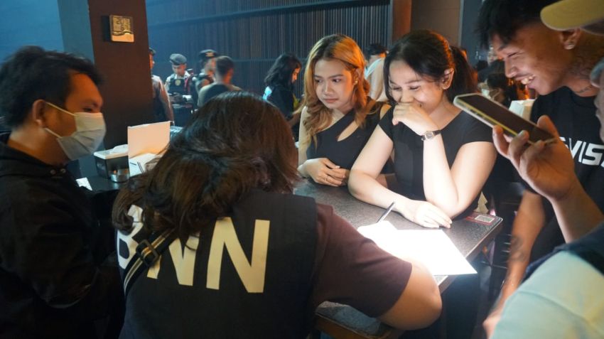 BNNP Sumut Razia 6 THM, Satu Pengunjung Positif Narkoba