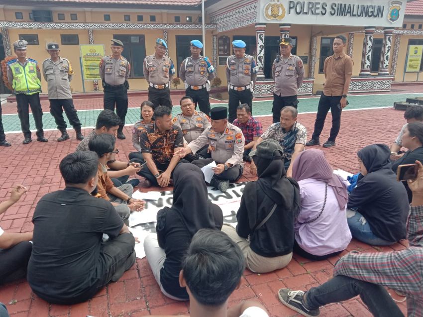 Sekelompok Mahasiswa Desak Kapolres Simalungun Usut Judi, Tangkap Bandar Narkoba