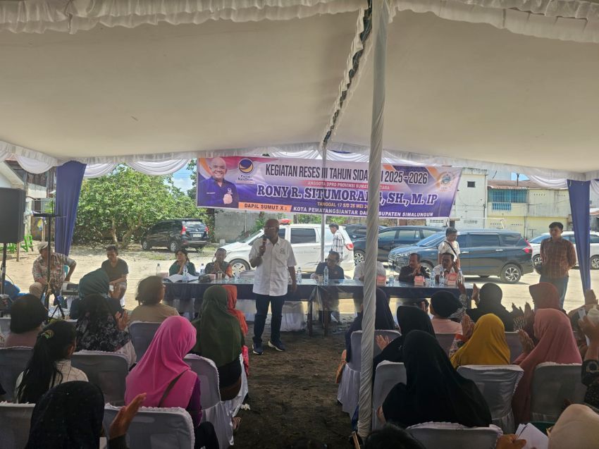 Rony Reynaldo Situmorang Tampung Aspirasi Masyarakat di Pematangsiantar