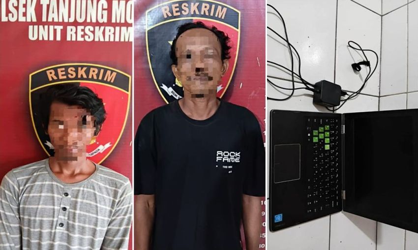 Dua Pembobol Rumah di Tanjungmorawa Ditangkap, Emas dan Laptop Dicuri