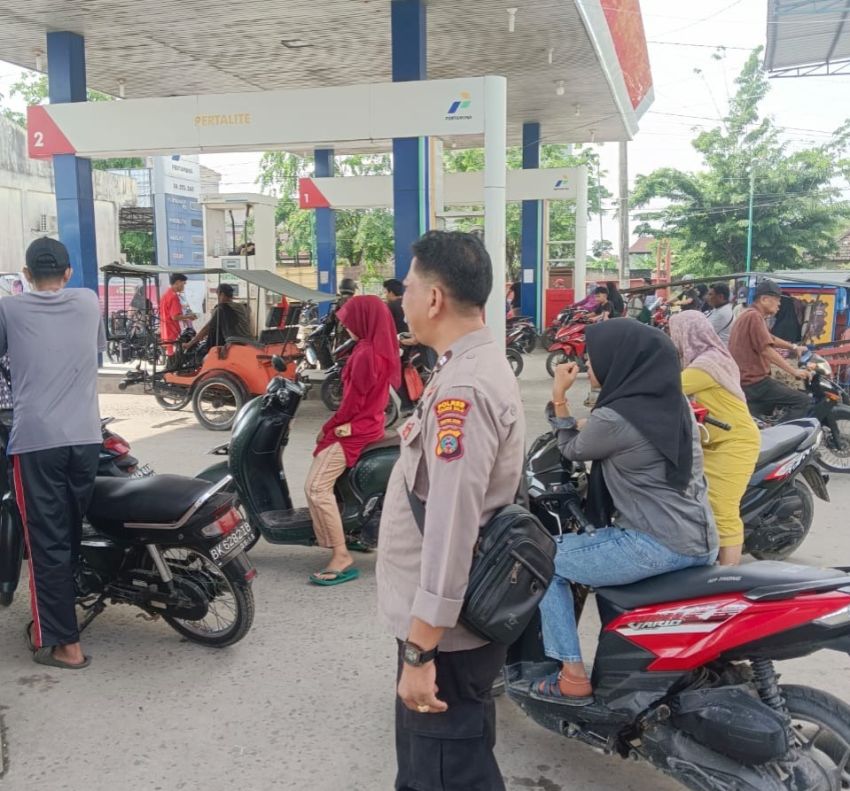 Polisi Perketat Penjagaan SPBU di Tanjungbalai, Pastikan Situasi Kondusif