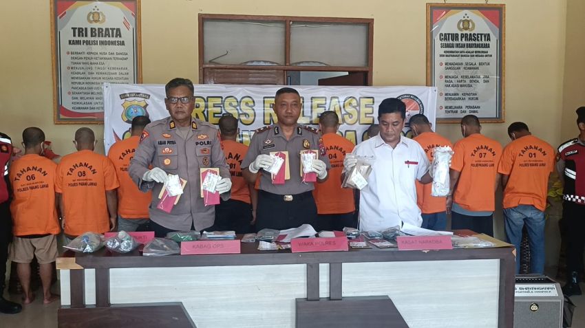 21 Hari Operasi Antik Toba, Polres Palas Ungkap 12 Kasus Narkotika dan Amankan 29 Orang