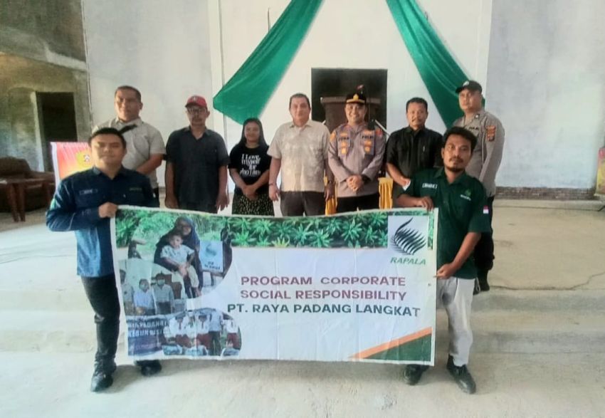 PT Rapala Bantu Material Pembangunan GBKP Runggun Tanjung Pura Gebang di Langkat