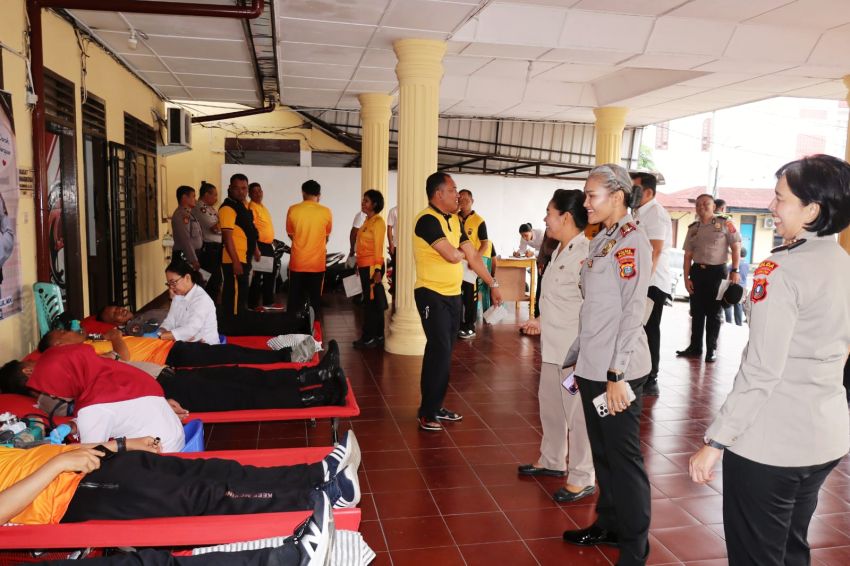 Sambut HUT Bhayangkara ke-80, Polres Pematangsiantar Gelar Donor Darah dan Kumpulkan 64 Kantong Darah