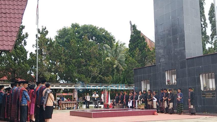 Dandim 0210/TU Pimpin Upacara Peringatan 119 Tahun Gugurnya Sisingamangaraja XII