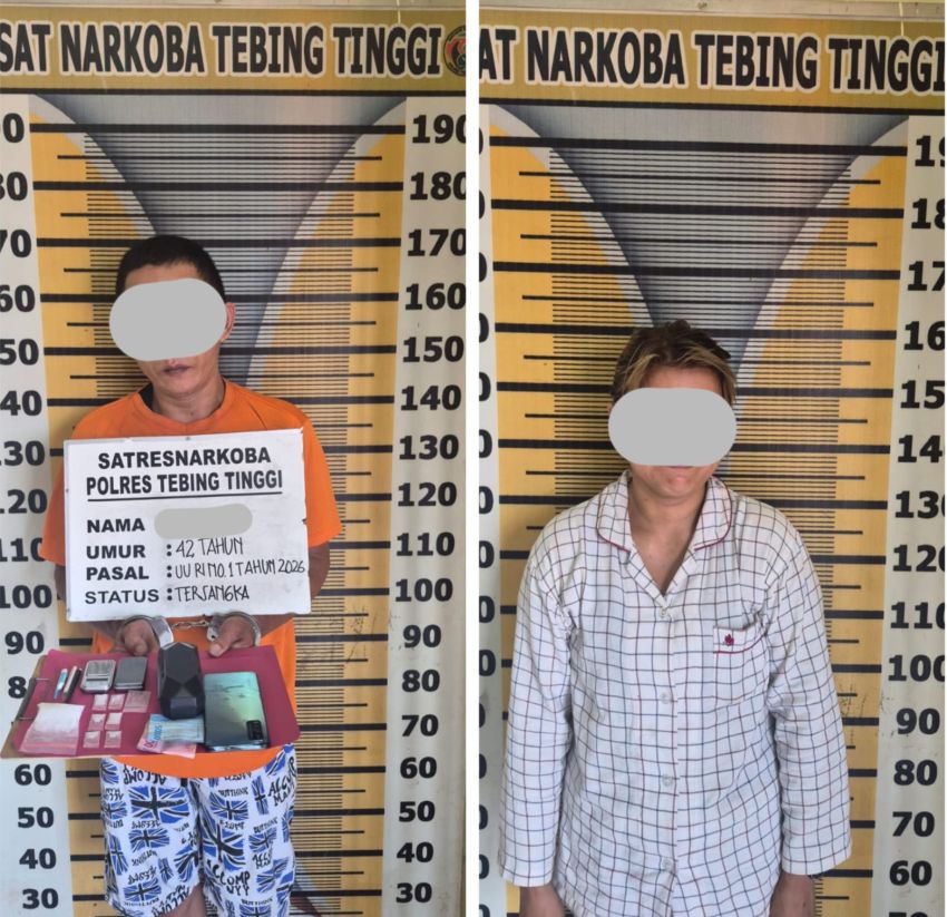 Polres Tebingtinggi Ringkus Bandar Narkoba dari Dalam Ruko, Sita Sabu 18,47 Gram