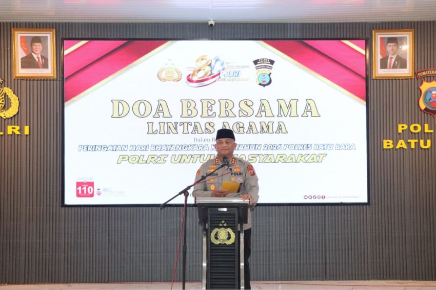 Sambut Hari Bhayangkara ke-80, Polres Batubara Gelar Doa Bersama Lintas Agama dan Santuni Anak Yatim