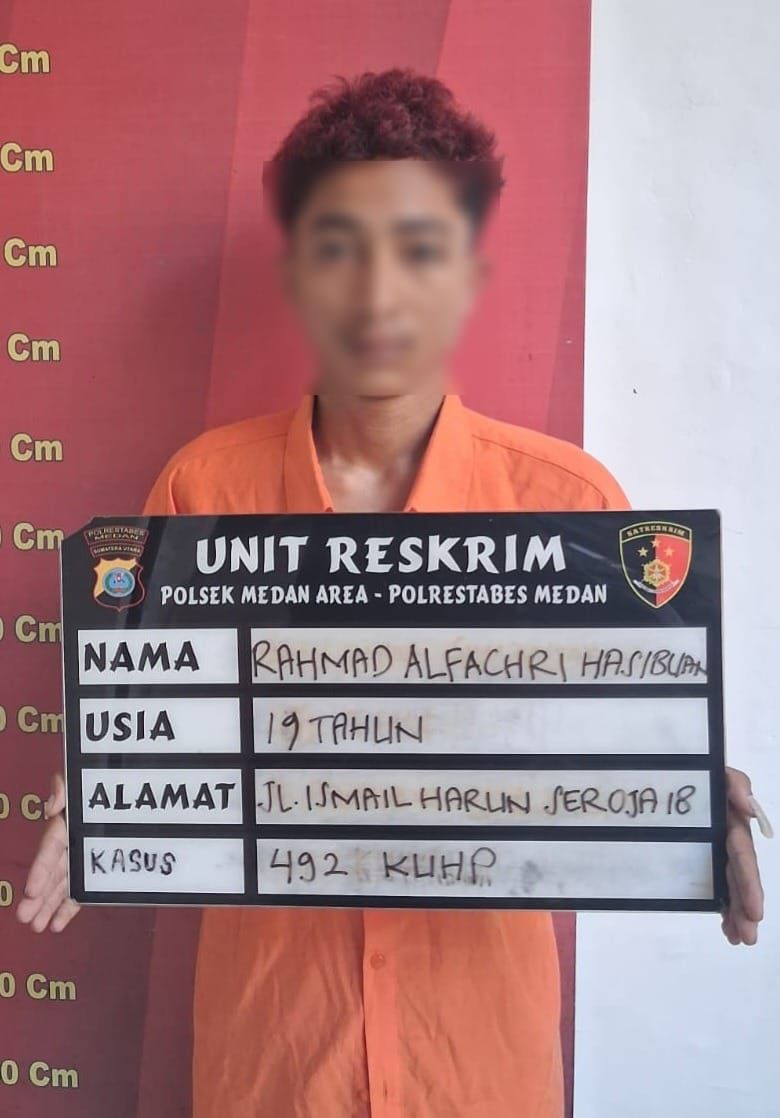Modus Pura-pura Minta Tolong, Pemuda Spesialis Gelapkan Sepeda Motor Dibekuk Polsek Medan Area