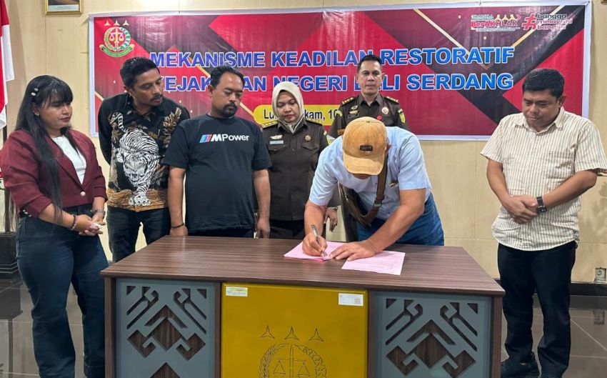 Kejari Deliserdang Hentikan Tuntutan Perkara Penganiayaan di Tanjungmorawa