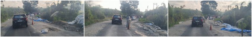Jalinsum Parapat yang Longsor Mulai Ditangani