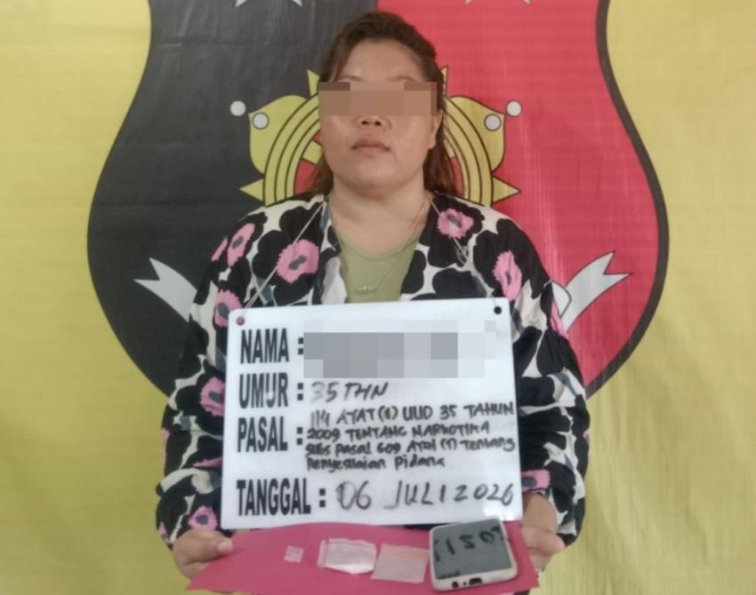 Diduga Edarkan Sabu di Labuhanbilik, Emak-emak Diringkus Polisi