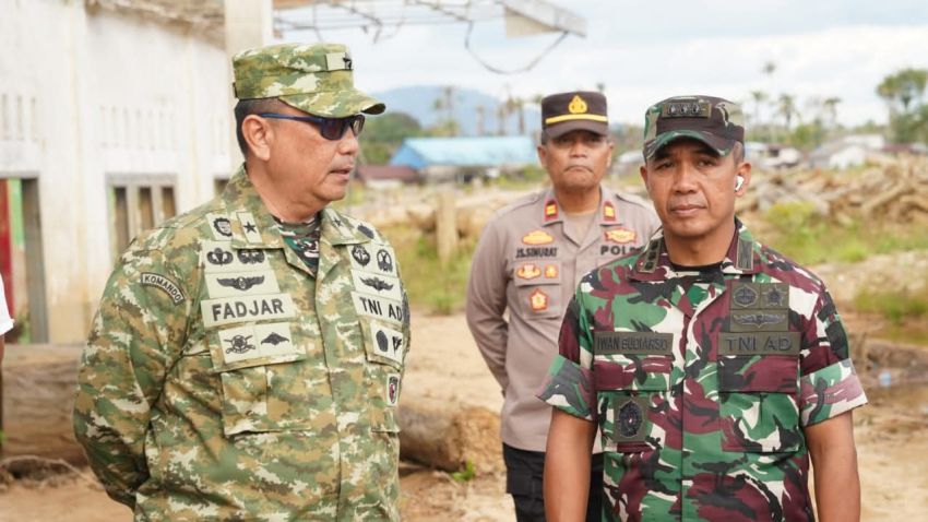 Danrem 023/KS Dampingi Satgas PRR Kunker di Tapteng