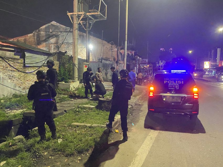 Patroli Brimob Polda Sumut di Medan, Antisipasi Geng Motor dan Kejahatan Jalanan