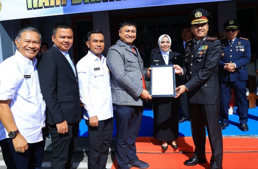 Pemkab Labura Hibahkan Tanah 4 Ha untuk Mapolres Labura
