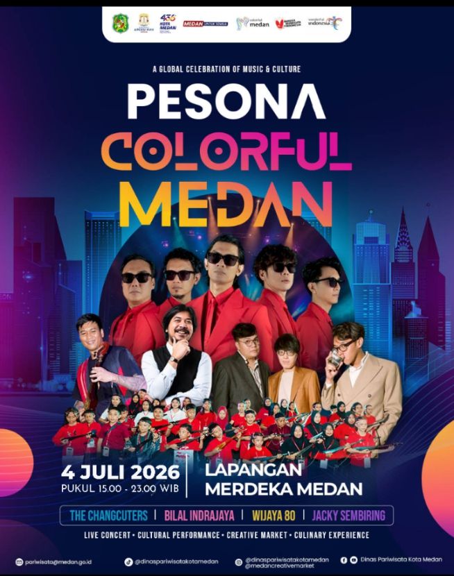 Rekor MURI Kulcapi dan The Changcuters Meriahkan HUT ke-436 Kota Medan