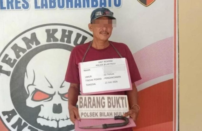 Buron Hampir 2 Tahun, Polsek Bilah Hulu Tangkap Pelaku Pengancaman di Sidorejo