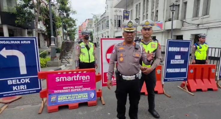 Karnaval Lapangan Merdeka, Enam Ruas Jalan di Medan Ditutup hingga Dini Hari