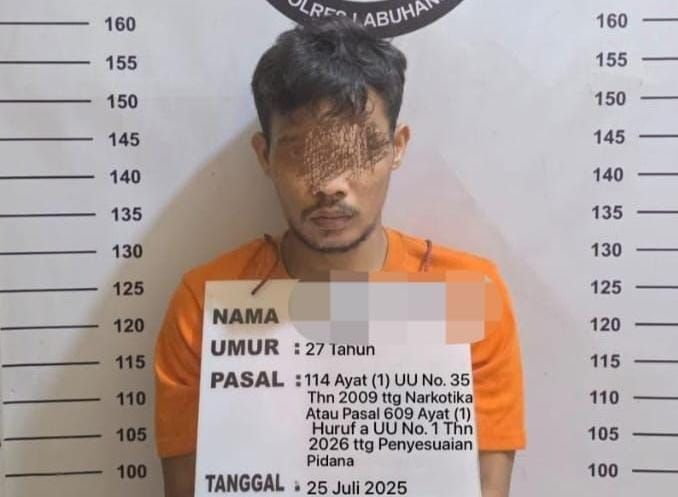 Jual Sabu ke Polisi, Pemuda di NA IX-X Labura Ditangkap Satresnarkoba Polres Labuhanbatu