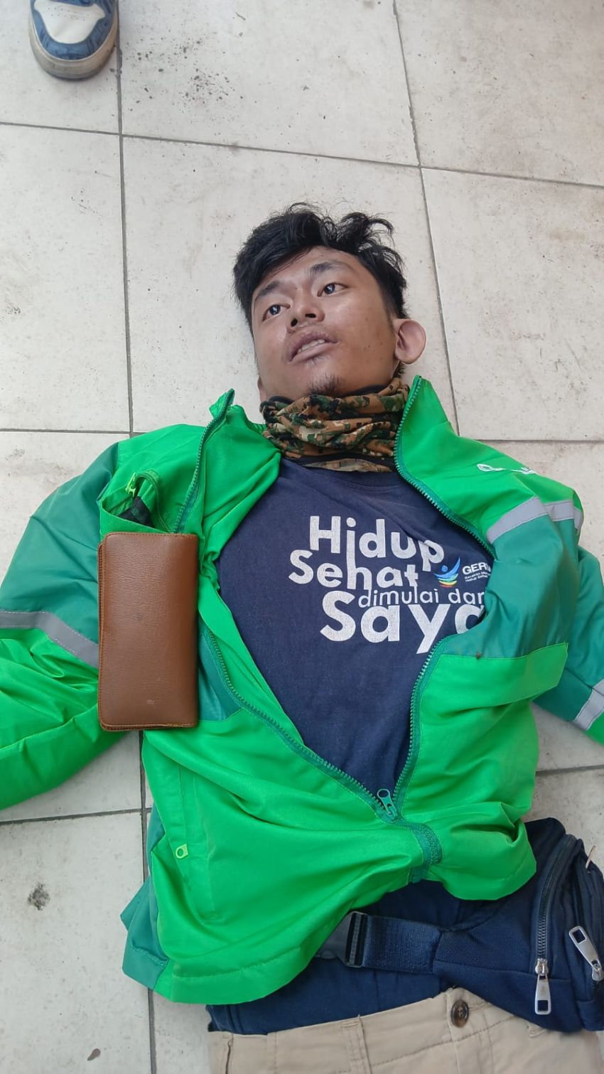 Ojol Tewas Mendadak Saat Berkendara di Medan Perjuangan