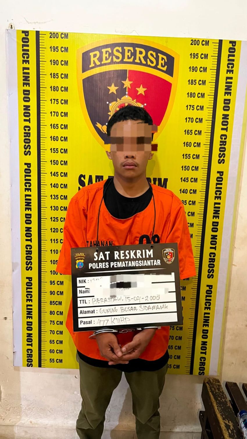 Satreskrim Polres Pematangsiantar Ringkus Pelaku Curat, Uang Curian Sempat Ditukar di Pasar Horas