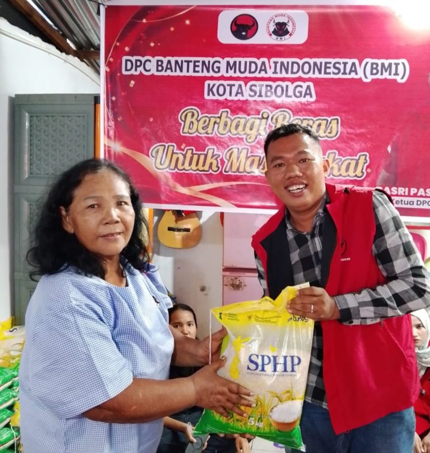 DPC BMI Sibolga Salurkan Bantuan Beras kepada Keluarga Pra Sejahtera
