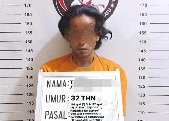 Mantan Napi Narkoba Tertangkap Edarkan Sabu di Labura, 12 Paket Sabu Disita